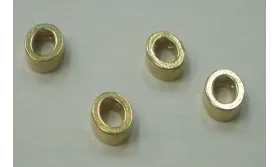 Pieza Número 0 7*6*2 Oro / Cuentas Metálicas de Latón / Zamak