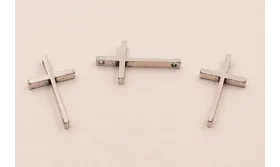 Cruz 23*13*3 Plata Vieja / Cuentas Metálicas de Latón / Zamak