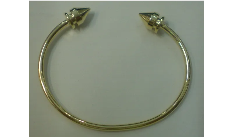 Pulsera pinchos Dorada / Bases de Pulseras de Latón / Zamak