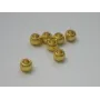 Bola agujero 2mm interior  Oro Mate / Cuentas Metálicas de Latón / Zamak