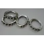 Aro 11*11mm estriado Plata Vieja / Cuentas Metálicas de Latón / Zamak