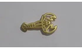 cangrejo 15*8mm O.Mate / Cuentas Metálicas de Latón / Zamak