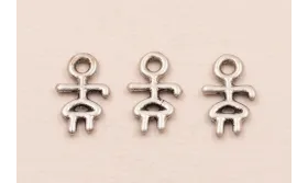 Dibujo niña 14*8mm P.Vieja / Cuentas Metálicas de Latón / Zamak
