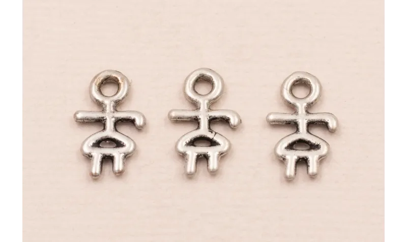 Dibujo niña 14*8mm P.Vieja / Cuentas Metálicas de Latón / Zamak