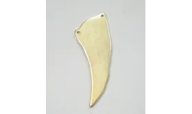 Cuerno plano 42*16mm O.Mate / Cuentas Metálicas de Latón / Zamak