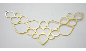 pieza babero 73*27 O.Mate / Bases de Collares de Latón / Zamak