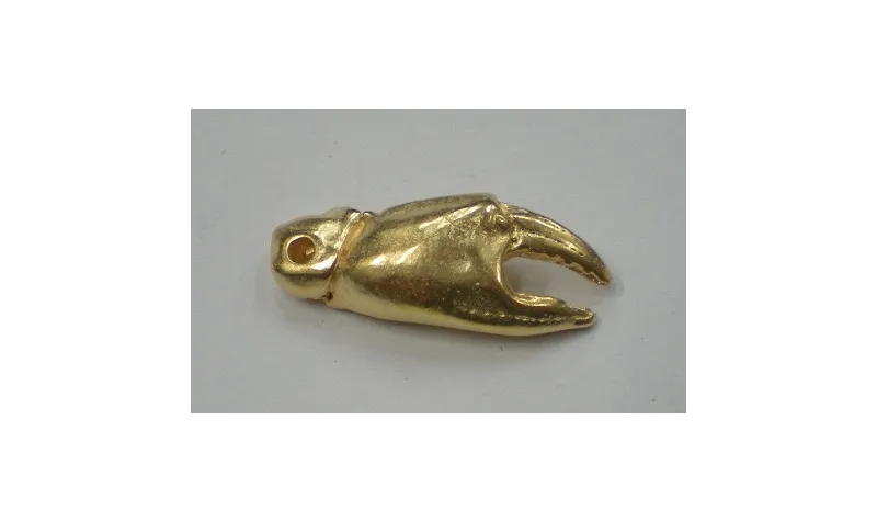 Pata cangrejo 37*14mm O.Mate / Cuentas Metálicas de Latón / Zamak