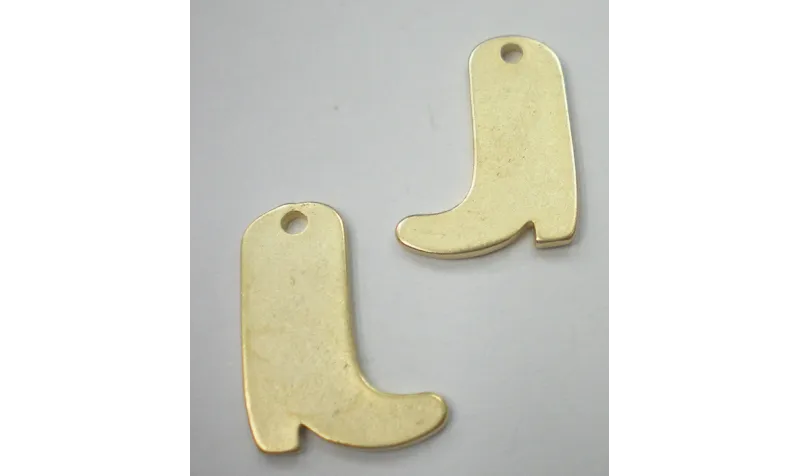 Bota plana 22*16mm O.Mate / Cuentas Metálicas de Latón / Zamak