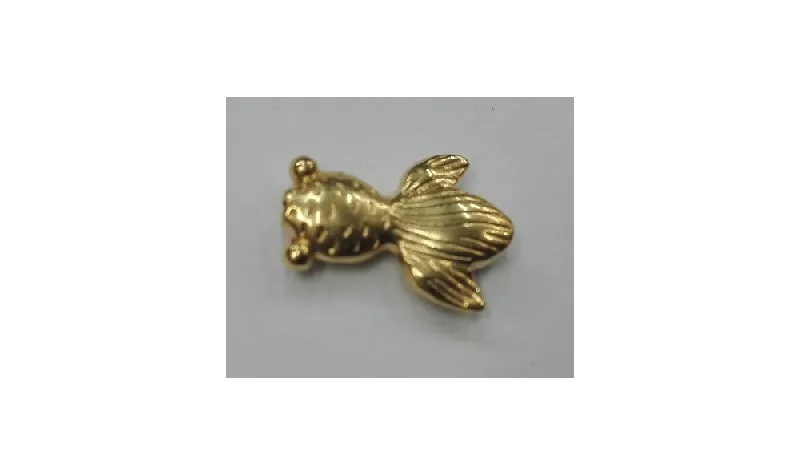 Pez pequeño Dorado 14*5mm / Cuentas Metálicas de Latón / Zamak