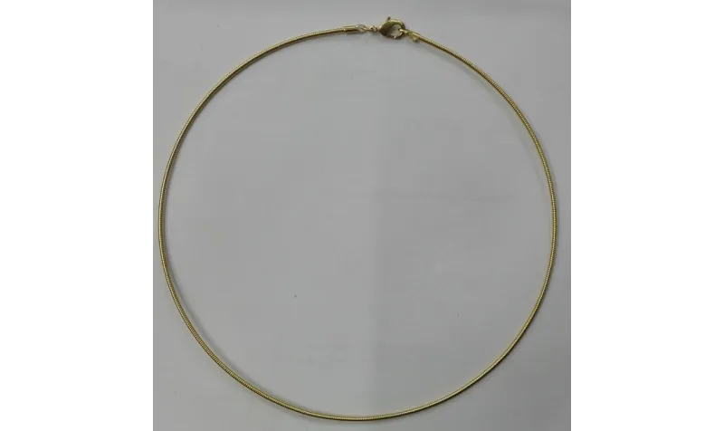 Collar Hilo flexible Dorado 1,5mm Collar Hilo flexible Dorado 1,5mm