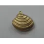 Colgante Almeja 18*15*6mm Dorada / Cuentas Metálicas de Latón / Zamak