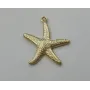 Colgante Estrella de Mar 20mm diametro Dorada / Cuentas Metálicas de Latón / Zamak
