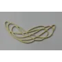 Pieza trazada Oro 42*20mm / Cuentas Metálicas de Latón / Zamak