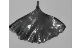 Hoja Natural Metalizada Oro 60*70mm Plata Vieja / Cuentas Metálicas de Latón / Zamak