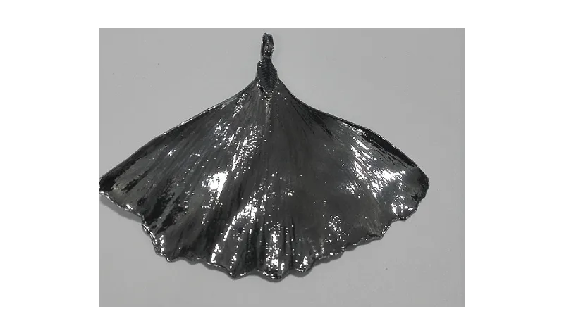 Hoja Natural Metalizada Oro 60*70mm Plata Vieja / Cuentas Metálicas de Latón / Zamak