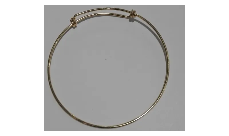 Pulsera regulable Oro / Bases de Pulseras de Latón / Zamak