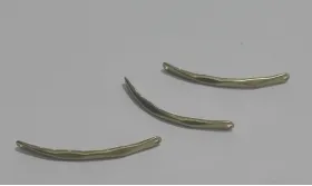 Pieza Arqueada 10mm Latón Pulido / Cuentas Metálicas de Latón / Zamak
