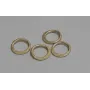 Aro Irregular 10mm Oro Mate / Cuentas Metálicas de Latón / Zamak