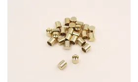 Terminal para cordón de 5mm Dorado / Cuentas Metálicas de Latón / Zamak