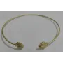 Pulsera conchas Oro Mate / Bases de Pulseras de Latón / Zamak