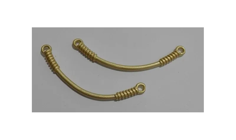 enlace 40mm longitud Oro Mate / Cuentas Metálicas de Latón / Zamak