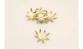 Pieza Casquilla 43mm diametro Oro Mate / Cuentas Metálicas de Latón / Zamak