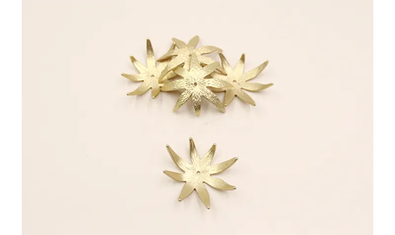 Pieza Casquilla 43mm diametro Oro Mate / Cuentas Metálicas de Latón / Zamak