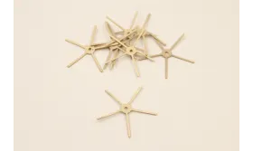 estrella 28mm diametro Oro Mate / Cuentas Metálicas de Latón / Zamak