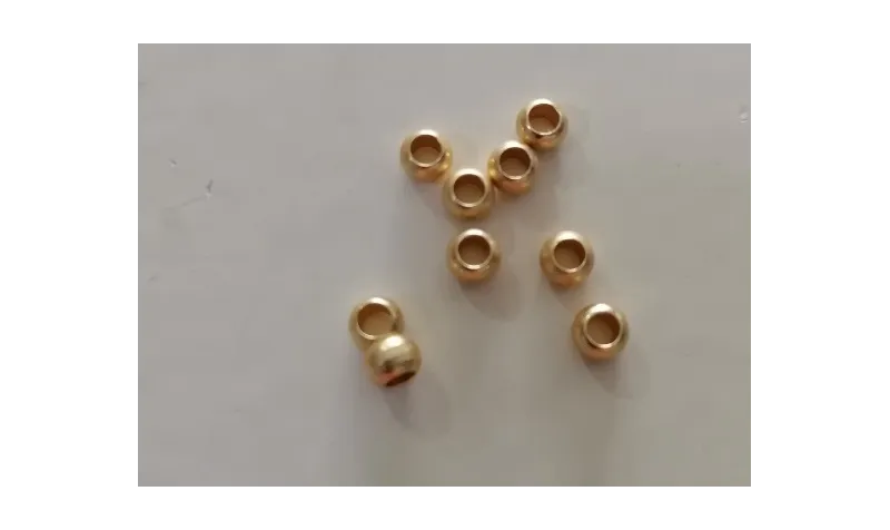 Bola agujero 1mm interior  Oro Mate