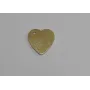Cuenta Corazón Acero Inoxidable 10*10mm Oro / Cuentas Metálicas de Acero Inoxidable