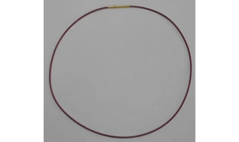 Collar acero espiral 1,4mm*42cms gr / Bases de Collares de Latón / Zamak