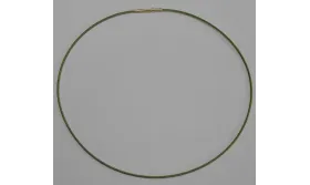 Collar acero espiral 1,4mm*42cms Ve / Bases de Collares de Latón / Zamak