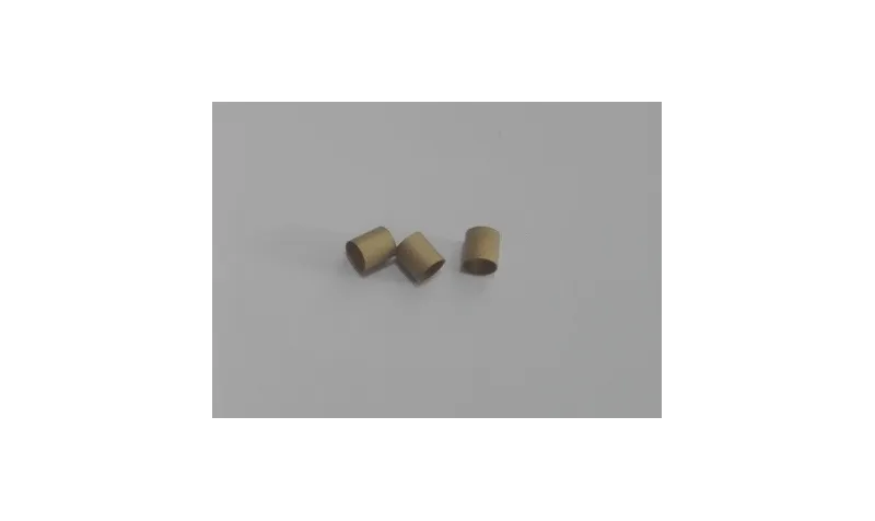 Tubito hueco 4mm oro mate / Cuentas Metálicas de Latón / Zamak