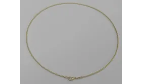 Collar hilo flexible 1,2mm oro mate / Bases de Collares de Latón / Zamak