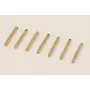 Listón de 2*2*25mm oro / Cuentas Metálicas de Latón / Zamak