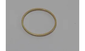 Aro de 1mm y de 22mm diametro oro Mate / Cuentas Metálicas de Latón / Zamak