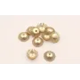Casquilla pestañas 15*5mm Oro Mate / Cuentas Metálicas de Latón / Zamak