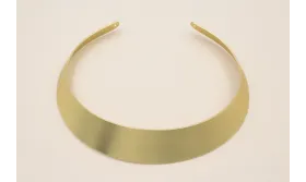 Collar Lámina 23mm ancho oro mate / Bases de Collares de Latón / Zamak