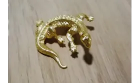 Cuenta Dragón 35*30mm Oro Mate / Cuentas Metálicas de Latón / Zamak