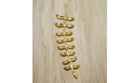 Colgante rama 68*18mm Oro Mate / Cuentas Metálicas de Latón / Zamak