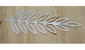 Hoja lámina plata 66*24mm Plata Mate / Cuentas Metálicas de Latón / Zamak