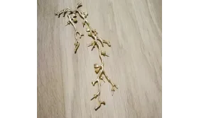 Pieza Rama Coral 105*35mm Oro Mate / Cuentas Metálicas de Latón / Zamak