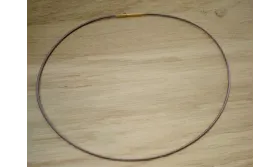 Collar acero espiral 1,4mm*42cms / Bases de Collares de Latón / Zamak