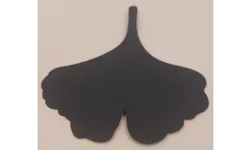 Hoja Gingko Lámina Latón 60*60 NEGRA / Cuentas Metálicas de Latón / Zamak