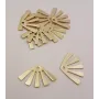 Pieza 5 rayos de Sol 20*12mm Oro Mate / Cuentas Metálicas de Latón / Zamak