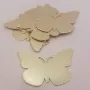 Mariposa 37,5*23,5mm Oro Mate / Cuentas Metálicas de Latón / Zamak