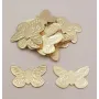 Mariposa 12*8mm Oro Mate / Cuentas Metálicas de Latón / Zamak