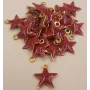 Estrella esmaltada 10mm Granate / Cuentas Metálicas de Latón / Zamak