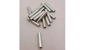 Tubo hueco 10mm *1mm interior Plata Vieja / Cuentas Metálicas de Latón / Zamak