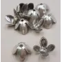 Flor 10mm *7mm alto Plata Vieja / Cuentas Metálicas de Latón / Zamak
